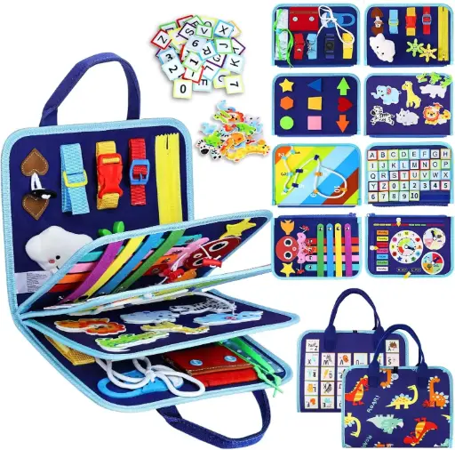 Liber Aktivitetesh Montessori me Dinozaur Blu
