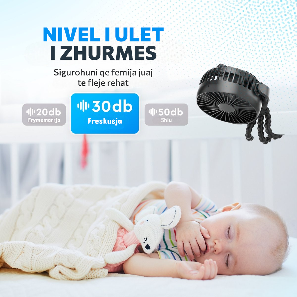 Portable Fan for Baby Stroller